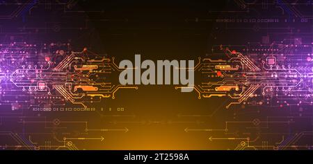 Abstract technology circuit board. Communication concept. Vector Stock Vector