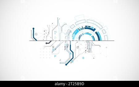 Scientific and technological ART concept. Abstract background with plexus effect. Vector Stock Vector