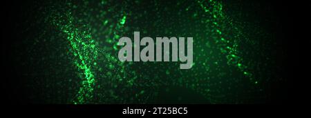 Abstract background.  Particles liquid dynamic flow. Trendy fluid cover design. Vector Stock Vector