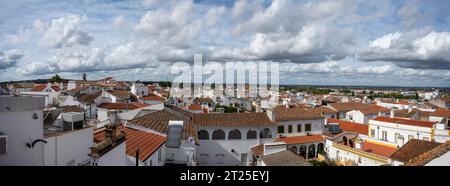 Roof tops and cityscape of the old town of Evora, Alentejo, Portugal Stock Photo