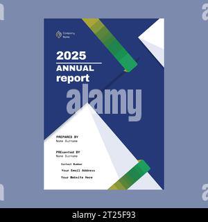 Company Annual report brochure flyer design  vector template Stock Vector