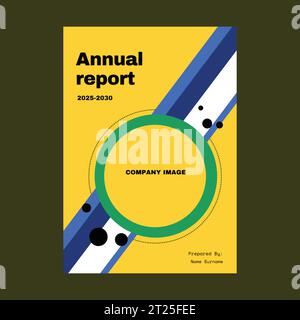 Company Annual report brochure flyer design  vector template Stock Vector