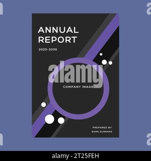 Company Annual report brochure flyer design  vector template Stock Vector