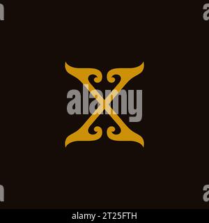 Letter X Luxury Logo Design. Initial X Vector Stock Vector