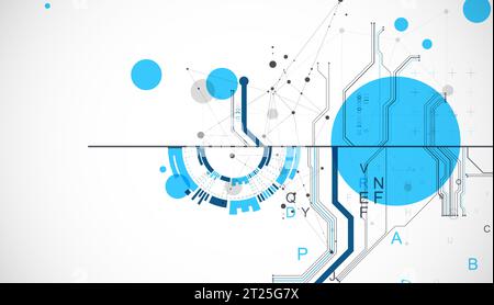Scientific and technological ART concept. Abstract background with plexus effect. Vector Stock Vector