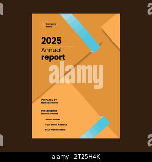 Company Annual report brochure flyer design  vector template Stock Vector