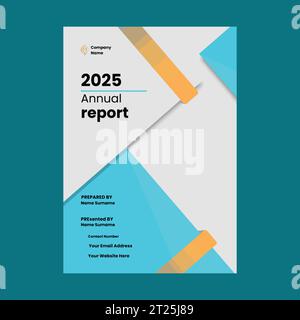 Company Annual report brochure flyer design  vector template Stock Vector