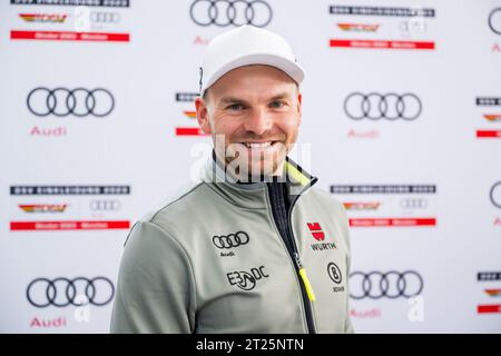 MUNICH, GERMANY - OCTOBER 17: Athletes coming to the shooting range ...