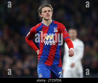 Conor Gallagher of Crystal Palace against Manchester City. - Crystal Palace v Manchester City, Premier League, Selhurst Park, London, UK - 14th March 2022 Editorial Use Only - DataCo restrictions apply Stock Photo