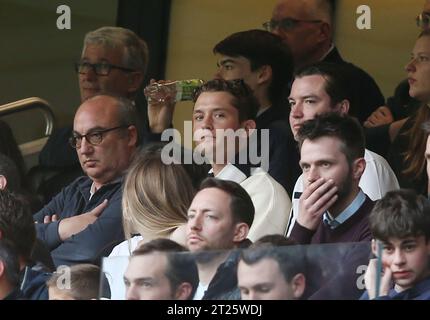 Actor Rafferty Law & son of Jude Law watches Tottenham Hotspur v Arsenal from the stands at Tottenham Hotspur Stadium, London. - Tottenham Hotspur v Arsenal, Premier League, Tottenham Hotspur Stadium, London, UK - 12th May 2022 Editorial Use Only - DataCo restrictions apply Stock Photo