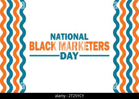 National Black Marketers Day. Vector illustration Suitable for greeting card, poster and banner. Stock Vector