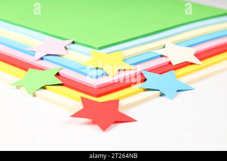 Colorful papper pattern Stock Photo