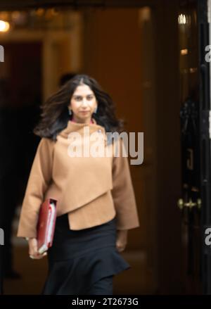 London, UK. 17th Oct, 2023. arrives at a cabinet meeting at 10 Downing Street London. Credit: Ian Davidson/Alamy Live News Stock Photo