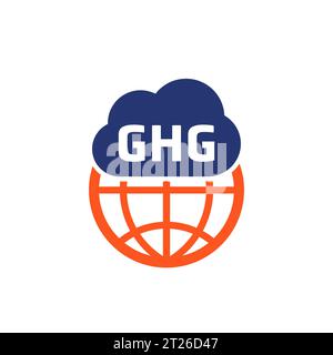 GHG icon, greenhouse gas vector Stock Vector Image & Art - Alamy