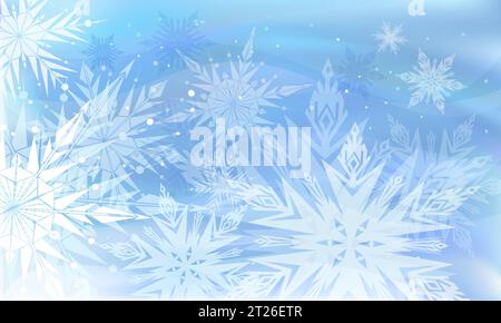 background with snowflakes Stock Vector