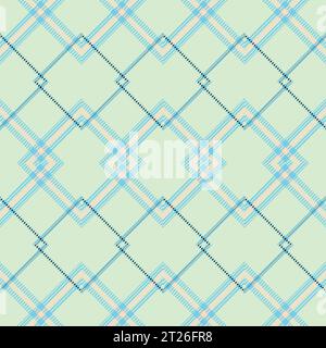 Scottish tartan plaid repeated vector seamless pattern for the background Stock Vector