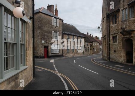 The Junction of Coombe Street and Quaperlake Street in Bruton, Somerset, England Stock Photo