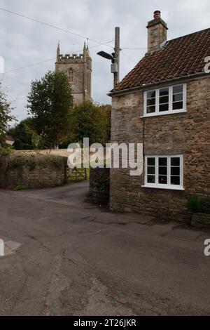 Church of All Saints, Nunney, Somerset, England Stock Photo