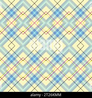 Scottish tartan plaid repeated vector seamless pattern for the background Stock Vector