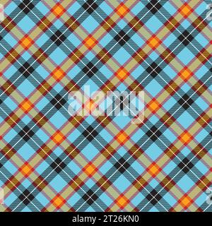 Scottish tartan plaid repeated vector seamless pattern for the background Stock Vector