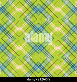 Scottish tartan plaid repeated vector seamless pattern for the background Stock Vector