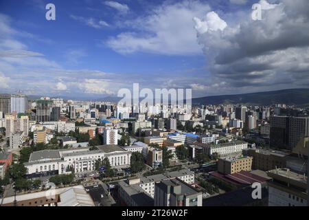 Top view of Ulaanbaatar city Stock Photo