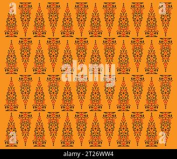 Traditional Classic Malay handwoven green Songket like batik from Indonesia or ethnic pattern with gold threads vector, floral mandala from malaysia Stock Vector