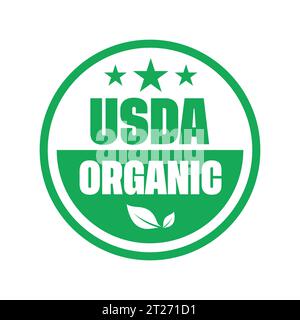 USDA organic logo, badge vector Stock Vector Image & Art - Alamy