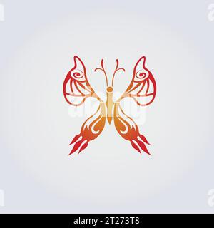 Illustration of Butterfly - Animal Insect Icon Beauty Nature Vector Design Stock Vector