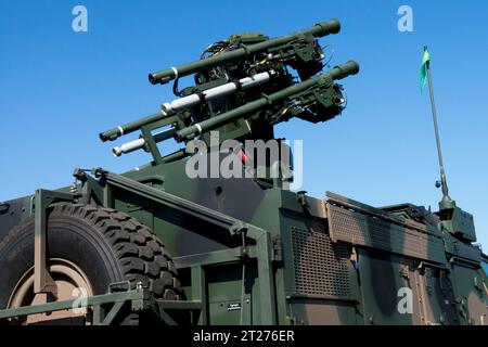 The SPZR Poprad is a very short range air defense VSHORAD self-propelled anti-aircraft missile system Polish army Stock Photo