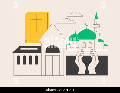 Religious institution abstract concept vector illustration Stock Vector ...