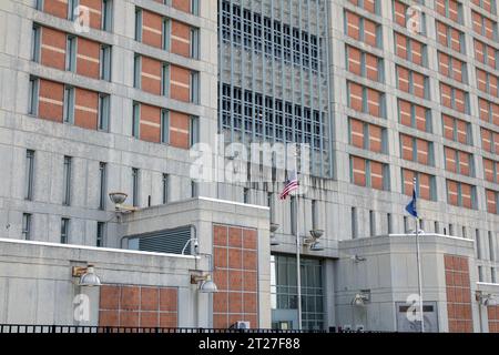 brooklyn jail mdc prison jail, federal bureau, taken in september 7 nyc usa 2023 summer in brooklyn. Stock Photo