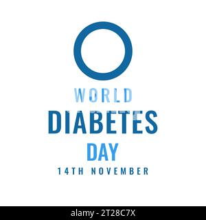 World Diabetes Day Awareness Vector illustration Stock Vector