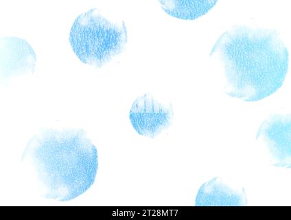 Bright blue abstract watercolor paint circles grunge vector background Stock Vector