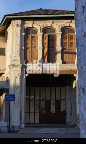 old heritage house in George Town, Penang. UNESCO Heritage Area in Malaysia. Stock Photo