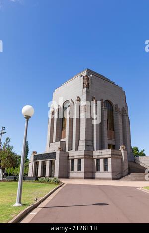 The ANZAC memorial in Hyde Park Sydney, to remember those Australian and New Zealand Army corps who have given their lives in military conflict Stock Photo