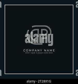 Initial DP Vector Logo - Elegant Monogram Template for letter D and P for your Business Stock Vector