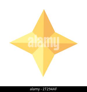 Sparkle blink 2D cartoon object Stock Vector
