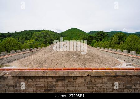 Zunhua City, China - August 27, 2023: Baoding of the Cixi Mausoleum of the Eastern Tomb of the Qing Dynasty. Stock Photo