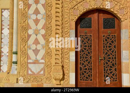 18th Century Beiteddine Palace on a sunny day in winter, Dec 2022 Stock Photo