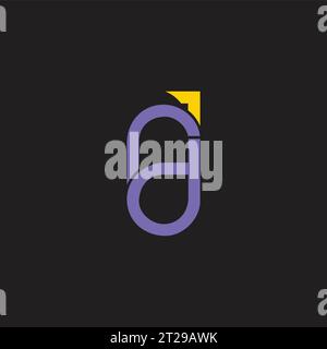 letter rd arrow plane simple logo vector Stock Vector