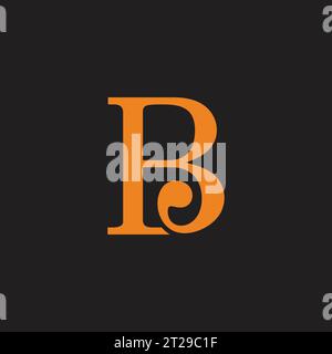 letter pb loop link connect font logo vector Stock Vector