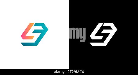 LS Logo, LS Monogram, Initial LS Logo, Letter LS negative space logo, Icon, Vector Stock Vector