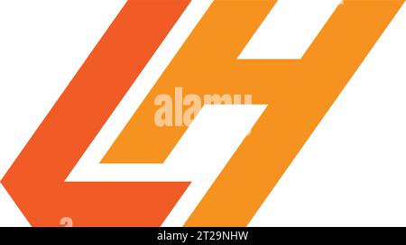 Monogram Logo Initial Letters LH Sign illustration in white background ...