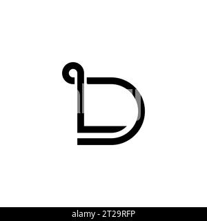 LD DL Logo, LD DL Monogram, Initial DL LD Logo, Letter DL LD Logo, Icon, Vector Stock Vector