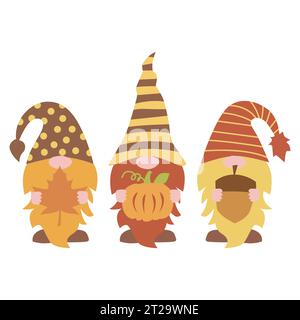 Fall Gnomes t shirt design vector Stock Vector