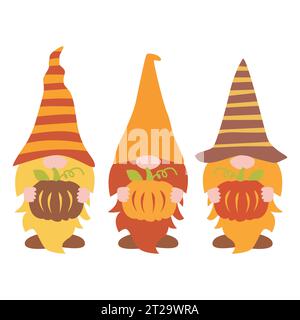 Fall Gnomes t shirt design vector Stock Vector