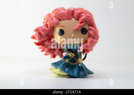 Washington, U.S. - October 17, 2023: Funko POP vinyl figure of Merida princess Stock Photo