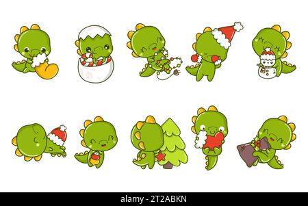 Cute Sticker Set PNG Image, Cute Printable Dinosaur Sticker Set