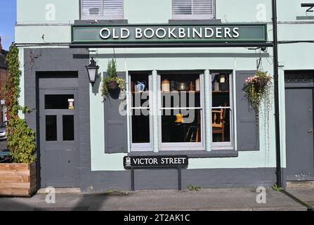 The old Bookbinders public house, Victor Street, Oxford Stock Photo